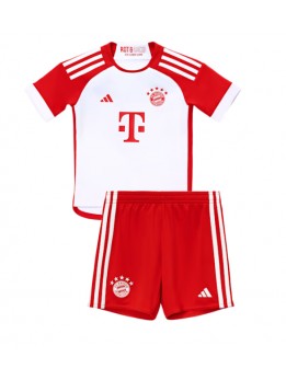 Otroški Nogometna dresi replika Bayern Munich Domači 2023-24 Kratek rokav (+ hlače)